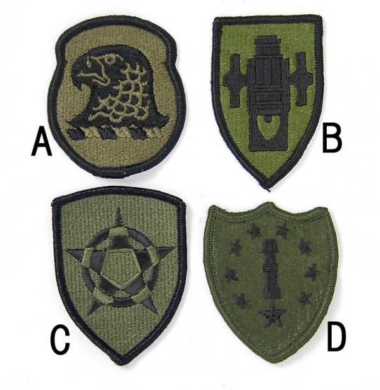 アメリカ軍 ミリタリー OD 部隊章ワッペン 新品 BRANCH-GN3-
