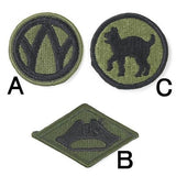 アメリカ軍 ミリタリー OD 部隊章ワッペン 新品 BRANCH-GN5A-
