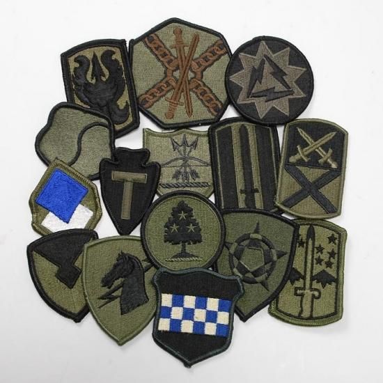 10枚セット】アメリカ軍 ミリタリー OD 部隊章ワッペン 新品