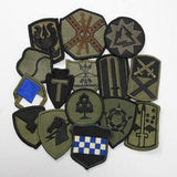 【10枚セット】アメリカ軍 ミリタリー OD 部隊章ワッペン 新品 BRANCH-GN-SET10-（当店選び）