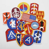 【10枚セット】アメリカ軍 ミリタリー カラー部隊章ワッペン 新品 BRANCH-CN-SET10-（当店選び）