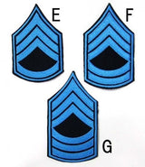 UＳ．ポリス階級章（ブルー）（新品）RANK-POLICE-BLUE2