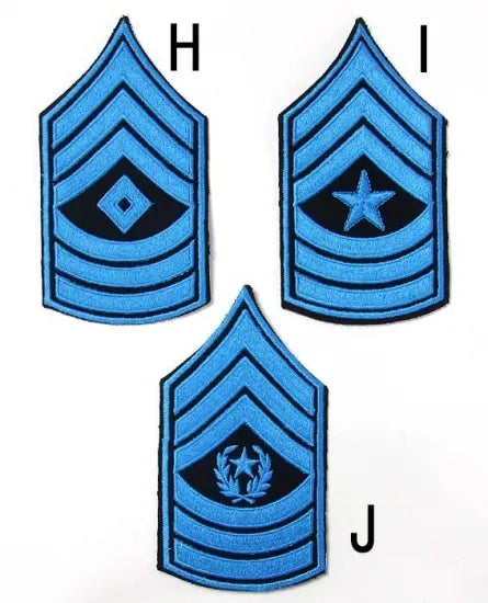 UＳ．ポリス階級章（ブルー）（新品）RANK-POLICE-BLUE2
