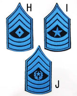 UＳ．ポリス階級章（ブルー）（新品）RANK-POLICE-BLUE2