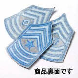 UＳ．ポリス階級章（ブルー）（新品）RANK-POLICE-BLUE2