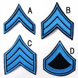 ＵＳ．ポリス、階級章（ブルー）（新品）RANK-POLICE-BLUE