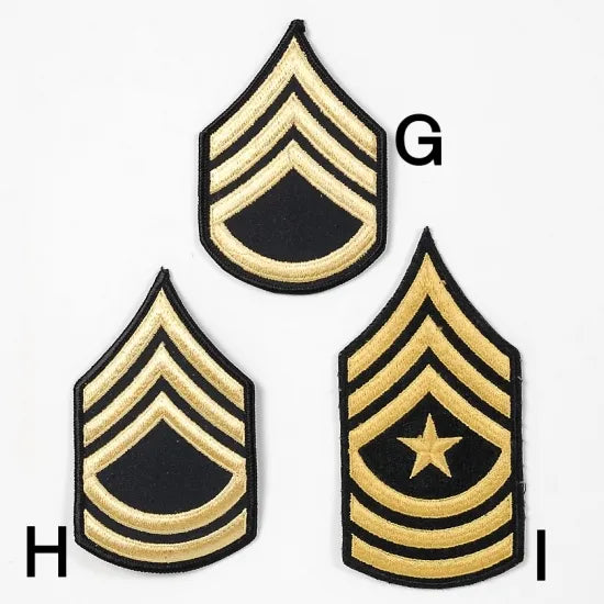 UＳ．ポリス、階級章（ブラック）（新品）RANK-BBLC