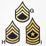 UＳ．ポリス、階級章（ブラック）（新品）RANK-BBLC