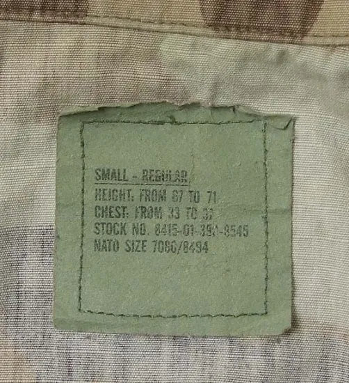 アメリカ軍 ウッドランドカモ リップストップ コンバットジャケット ワッペン2枚付 USED =