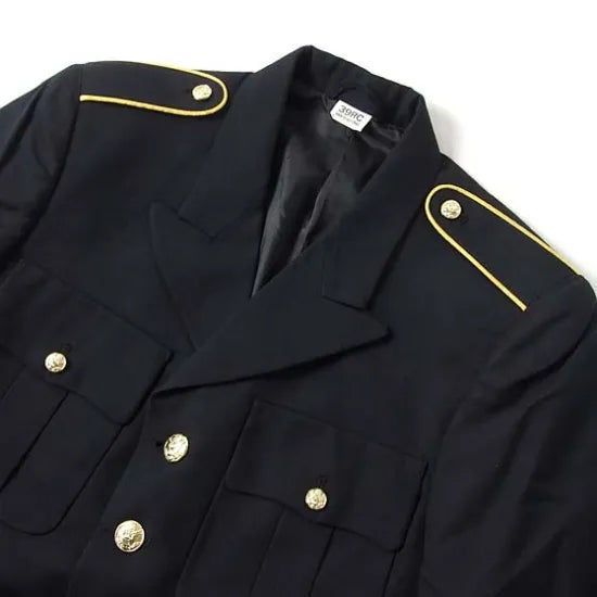 アメリカ陸軍 U.S.ARMY ブラック ドレスジャケット 階級章付 USED