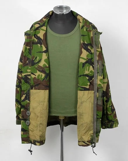 イギリス軍 DPM カモフラージュ ワッペン付 6ポケット コンバットスモックジャケット USED B34UW