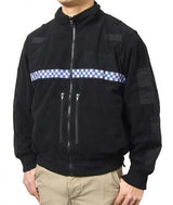 イギリス警察 POLICE ブラック フリースジャケット 新品 B48N=