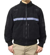 イギリス警察 POLICE ブラック フリースジャケット 新品 B48N=