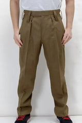【スモール&ビッグ特価】イギリス陸軍 ARMY ブラウン No.2 バラック ドレスパンツ 新品 206N-SB=