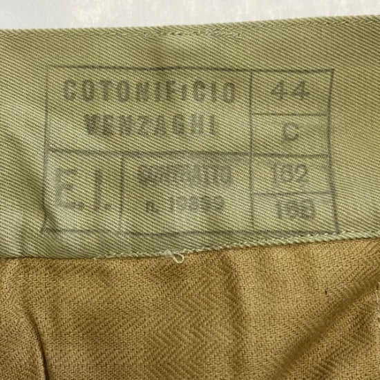 イタリア軍 ベージュ ビンテージ AMI チノショートパンツ ボタンタイプ USED 704UV-
