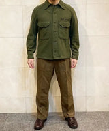 イギリス陸軍 ARMY ブラウン No.2 バラック ドレスパンツ USED =