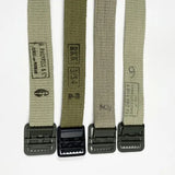 フランス軍 カーキ オープンバックル キャンバスベルト 新品 40N-