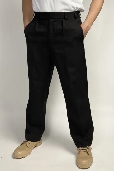 【スモール＆ビッグ特価】イギリス海軍 ROYAL NAVY ブラック No.3 ドレスパンツ USED 206BU-SB=
