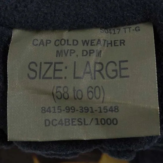 イギリス軍 DPM カモフラージュ MVP ウィンターキャップ 新品 M77N-