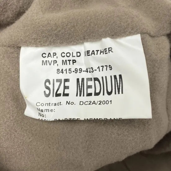 イギリス軍 MTP MVP ウィンターキャップ 新品 M62N-