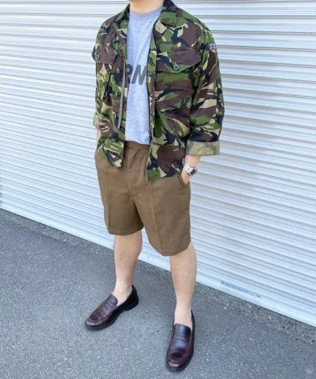イギリス陸軍 ARMY ブラウン No.2 バラック ショートパンツ USED =