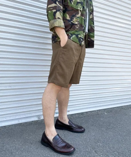 イギリス陸軍 ARMY ブラウン No.2 バラック ショートパンツ USED =