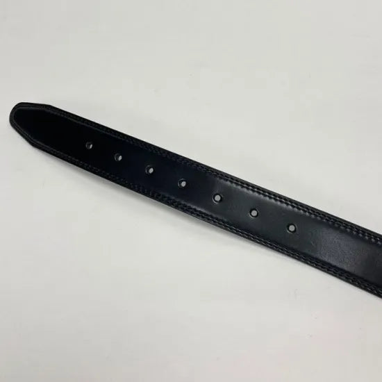オランダ軍 ブラック 35mm レザーベルト 新品 98N=