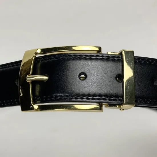 オランダ軍 ブラック 35mm レザーベルト USED 98U=