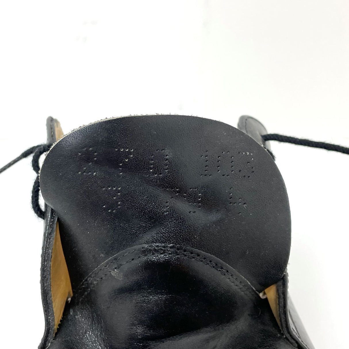 ドイツ軍 MANZ ブラック レザー オフィサーシューズ USED 158U-MANZ