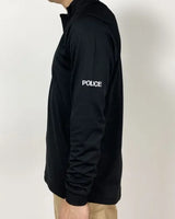 イギリス警察 POLICE ブラック 長袖ハーフZIPシャツ 新品 -