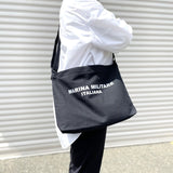 イタリア軍. マリーン. ブラック, ショルダーバッグ 新品 161N-