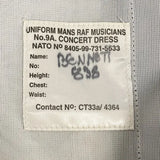 イギリス空軍 RAF ブルーグレー ミュージシャン&コンサート No.9 ドレスパンツ（USED）通常ウエストタイプ =