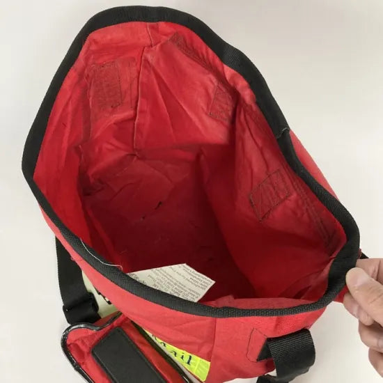 イギリス郵便 Royal Mail イエローストライプ デリバリーバッグ USED B1YU