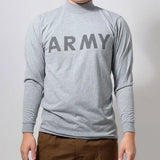 アメリカ軍 U.S.ARMY グレー 前期型 IPFU トレーニング ロングTシャツ 新品 T45LN-