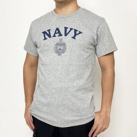 アメリカ海軍兵学校 U.S.N.A. オックスフォードグレー SOFFE&DELTA ミリタリーTシャツ（新品）T39NN-