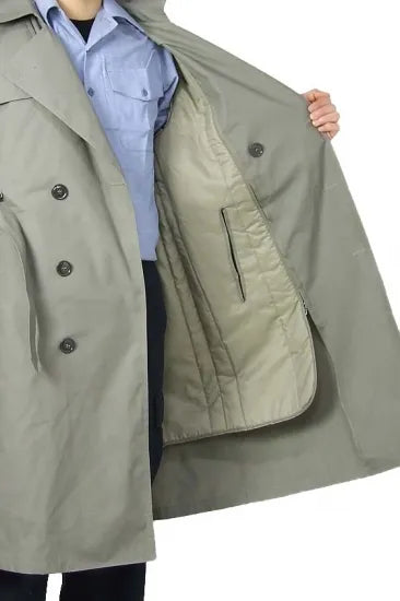 アメリカ海兵隊 USMC カーキ トレンチコート 新品
