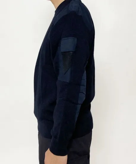 フランス警備隊 ASVP ネイビー ポリスセーター 新品