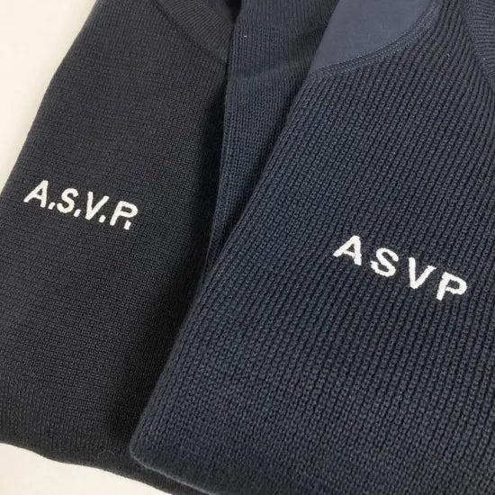 フランス警備隊 ASVP ネイビー ポリスセーター 新品