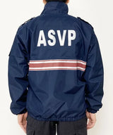 フランス警備隊 ASVP ネイビー レッドストライプ ウィンドブレーカー 新品 F44RN