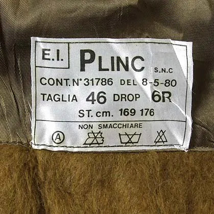 イタリア陸軍 カーキ トレンチコート ボアライナーベスト付 新品