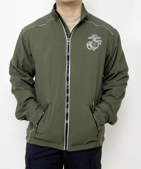 アメリカ海兵隊 U.S.M.C. new balance製 PT ランニングジャケット 新品 A39N=