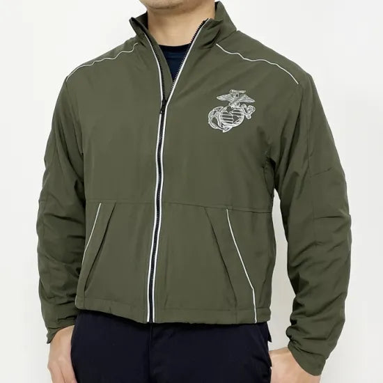 アメリカ海兵隊 U.S.M.C. new balance製 PT ランニングジャケット 新品 A39N=