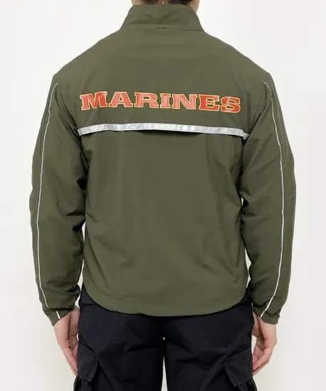 アメリカ海兵隊 U.S.M.C. new balance製 PT ランニングジャケット 新品 A39N=