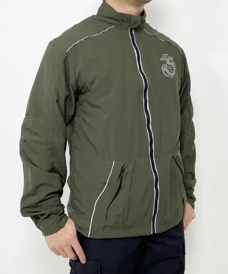 アメリカ海兵隊 U.S.M.C. new balance製 PT ランニングジャケット 新品 A39N=