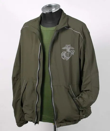 アメリカ海兵隊 U.S.M.C. new balance製 PT ランニングジャケット 新品 A39N=