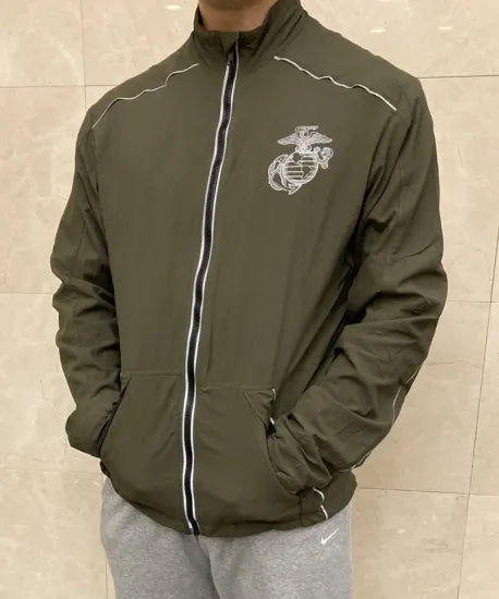アメリカ海兵隊 U.S.M.C. new balance製 PT ランニングジャケット 新品 A39N=