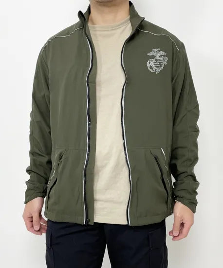 アメリカ海兵隊 U.S.M.C. new balance製 PT ランニングジャケット 新品 A39N=