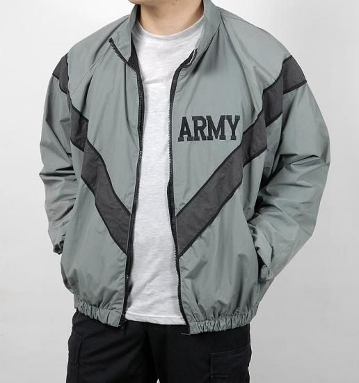 アメリカ軍 U.S.ARMY グレー 前期型 IPFU トレーニングジャケット 上質