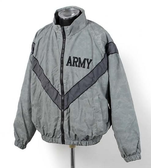 アメリカ軍 U.S.ARMY グレー ACUカモ 前期型 IPFU トレーニングジャケット 上質USED A78NA3=