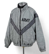 アメリカ軍 U.S.ARMY グレー ACUカモ 前期型 IPFU トレーニングジャケット 上質USED A78NA3=